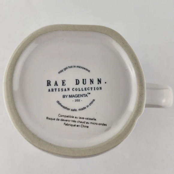 ⭐️2/ $50⭐️ Rae Dunn White Ceramic Coffee Tea Mug Large Letters GRILL MASTER BBQ - Picture 8 of 10